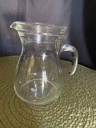 Vintage Glass Creamer Syrup Pitcher