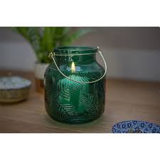 Lifestyle Green Glass Garden Lantern