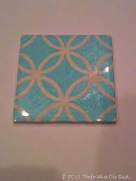 Diy Painted Tile Coasters That S What