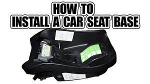 install a car seat base baby seat