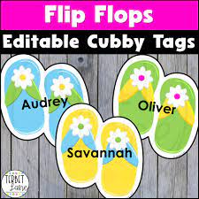 Editable Summer Cubby Tags | Made By Teachers