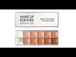 makeup forever 11 foundation palette