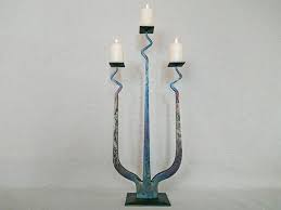 Triple Wrought Iron Candle Holder