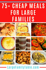 meals for large families recipes