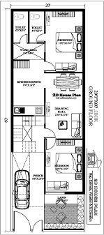 20 By 60 House Plan Best 2 Bedroom