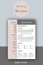 Modern resume templates, free download, editable examples word, guide how to write professional resume. Professional Resume Template Instant Download 3 Page Resume Etsy Resume Template Word Resume Template Professional Free Cv Template Word