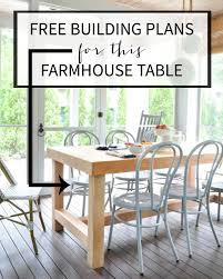 diy chunky farmhouse table the