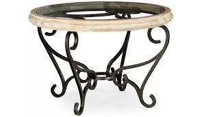 Decorative Glass Top Table With Wrought