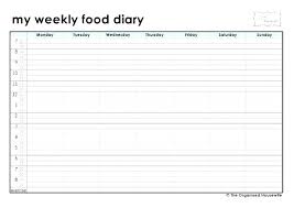 My Food Journal Template Diabetes Diary Drinks Strand To