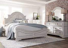 Our king sized bedroom set collections. Magnolia Manor King Size Panel Bedroom Set White Home Furniture Plus Bedding