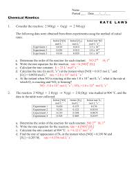 Then classify the type of reaction. 18 Method Of Initial Rates Pogil Answers 11 7 The Method Of Initial Rates