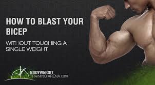 a calisthenics bicep workout blasts