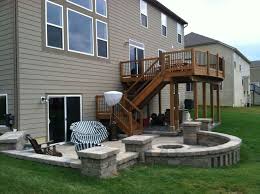 Second Story Deck Above A Paver Patio