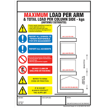 Weight Load Notice For Mezzanine Floor 210mm X 295mm Csi
