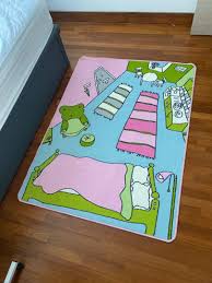 ikea pink graphic anti slip carpet rug