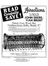 John Deere Van Brunt Grain Drills M 113