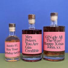 personalised gin pun flavoured gin by