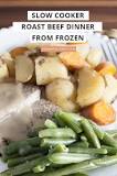 Can you cook a roast from frozen in a crock pot?