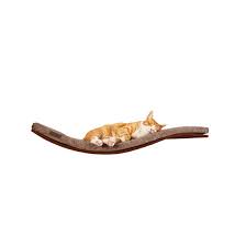 Double Cat Wall Bed Chill Deluxe Walnut