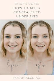 how to apply concealer to under eyes