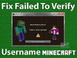Usually, this error is solved by: Fix Failed To Verify Username Minecraft E Methods Technologies