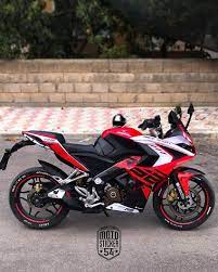 bajaj pulsar rs200 custom design red