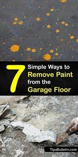 remove paint from the garage floor
