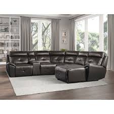 Avenue 6 Piece Reclining Sectional W