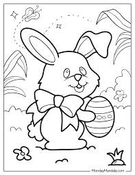 34 easter bunny coloring pages free