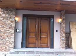 Wood Grain Fiberglass Double Doors