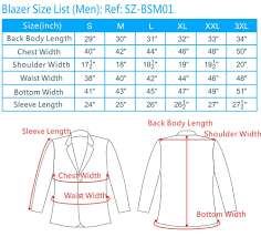 Mens Sport Jacket Size Chart Bedowntowndaytona Com