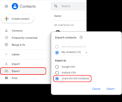 import contacts from google to iphone