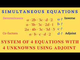 4 Equations 4 Unknowns