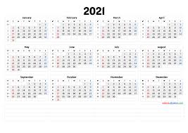 Customize and download november 2021 calendar portrait 2021 Free Yearly Calendar Template Word Calendarex Com
