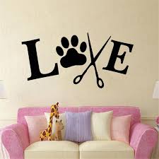 Wall Stickers Dog Groomer Love Sticker