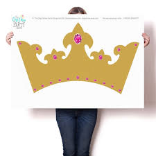 Print Princess Crown Party Wall Canopy
