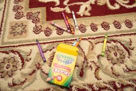 how to get crayon off of carpet