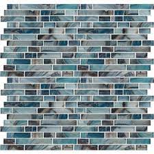 You might find it more cost effective to hire a tile backsplash. Msi Night Sky Interlocking 11 81 In X 11 81 In X 8mm Glass Mesh Mounted Mosaic Tile 0 97 Sq Ft Glsil Nigsky8mm The Home Depot