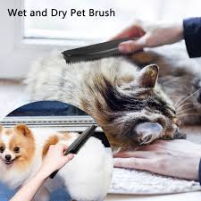 pet hair remover rubber broom with