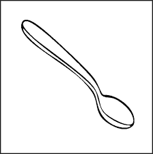 Black and white table knife bowl spoon silver spoon mixing bowl cute egg race crossed silver spoon fork knife. Online Coloring Pages Coloring Page Spoon Dishes Download Print Coloring Page