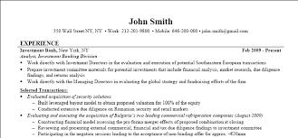 Investment Banking Resume Example Street Of Walls