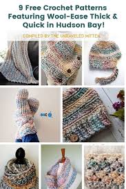 9 Wool Ease Thick And Quick Crochet Patterns In The Hudson