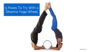 5 Poses To Do With A Dharma Yoga Wheel Yoga Props Yoga