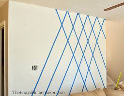 How To Paint A Diamond Accent Wall