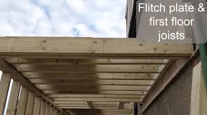first floor joists and flitch plate