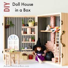 make a dollhouse in a box simple