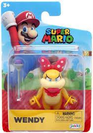 World of Nintendo Super Mario Wendy Koopa 2.5 Mini Figure Jakks Pacific 