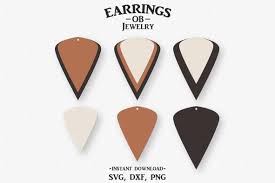Earring Stacked Teardrop Graphic By Designtime2019 Creative Fabrica Di 2020