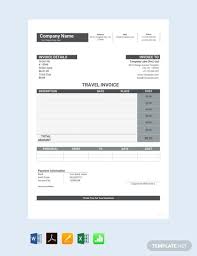 26 travel invoice templates pdf