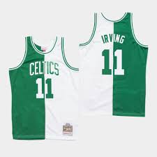 See the entire team game log at fox sports. Men S Celtics Kyrie Irving Split Green White Jersey